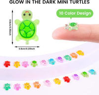 200pcs Mini Resin Ladybug Decor Tiny Ladybug for Crafts Dollhouse - 300pcs Mini Resin Turtles(0.23 * 0.35inch) - image 2