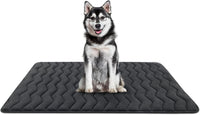 Bubble bear Dog Crate Mat, Ultra Soft - Upgraded Thick Black / 48.0"L x 30.0"W