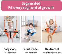2 -in - 1 Toddler Swing. Swing Seat for kids Adjustable Ropes, for Kids Heavy Duty Rope Play - Pink - image 3