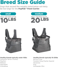 Outward Hound PupPak Dog Front Carrier, 12.5" x 9" x 14" - Grey / 12.5"L x 9.0"W x 14.0"H - image 3