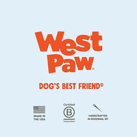 WEST PAW Zogoflex Toppl Treat Dispensing Dog Toy Puzzle – Interactive Chew Toys for Dogs – Dog Toy for Moderate Chewers, Fetch, Catch – Holds Kibble, Treats, X-Large, Tangerine