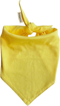 Premium Solid Olive Dog Bandana - Yellow / Small