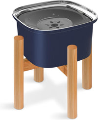 3L Elevated Dog Water Bowl - Blue