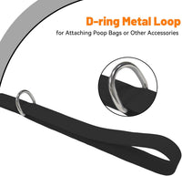 Waterproof Dog Leash, 5/6 FT Durable Odor-Proof Dog Leashes with Strong Metal Hooks Fits Small - Black / 5FT - 3/4 inch Width - image 3