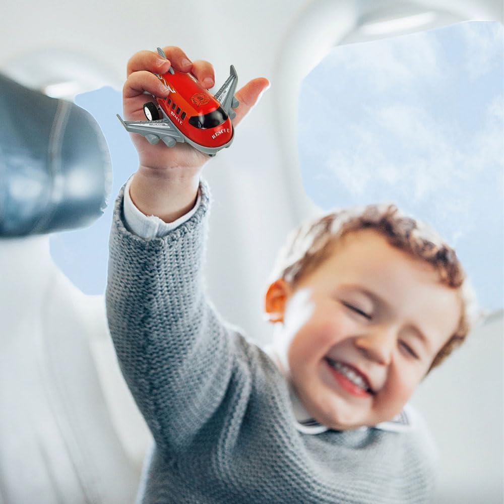 Vileafy 18 pack of mini pull back toy airplanes with metal bodies in mixed colors - view 3