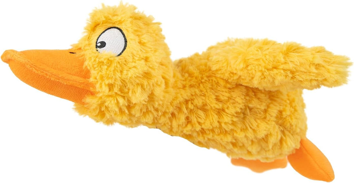 Best Pet Supplies Bunny Buddy Squeaky Plush Dog Toy, Beige - Ducky Doodle (Yellow) / Small