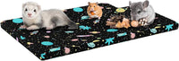 YKD Ferret Cage Liners for Ferret Nation & Critter Nation Cages – Daily Care for Small Pets - Top Pan Liner / Black