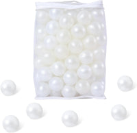 Ball Pit Balls for Kids, Plastic Refill 2.2 Inch Balls - Pearl White