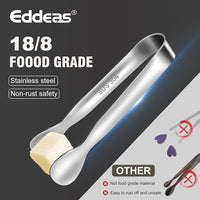 Mini Tongs For Serving Food，Set fo 12 Small Tongs For Appetizers，Small Stainless Steel Metal Cooking Tong，for Tea Party Coffee Bar, 4 inch Sugar Tong - Silver