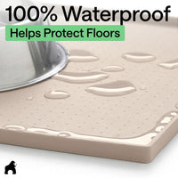 GORILLA GRIP Dog Food Mat, 100% Waterproof Silicone, 16x10 Beige – Essentials for Dogs - Cream / 26"l X 17"w - image 4