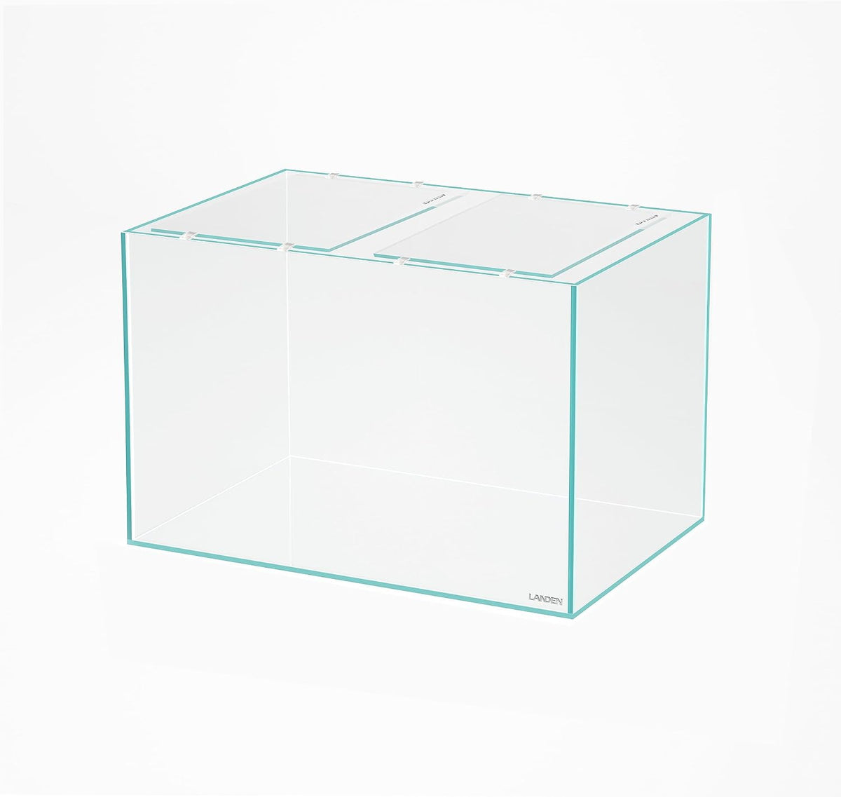 LANDEN Glass Aquarium Lid with Clips for 30x30cm 6.6 Gallon Rimless - Glass Lid / 432x230mm (1 pc) - image 4