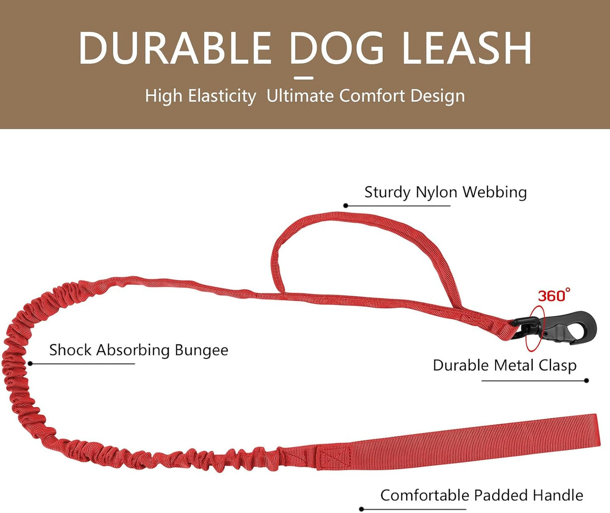 DAGANXI Tactical Dog Collar - Red-SET / L - image 4