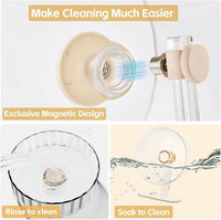 Super Silent Hamster Wheel 8.7 Inch, Magnetic Rat Wheel for Chinchilla, Gerbil, Guinea Pig, Cat, Mouse, Sugar Glider and Dwarf, Syrian Hamster Accessories (Cream White)