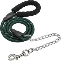 BTINESFUL 6FT Chewproof Dog Leash - dark green