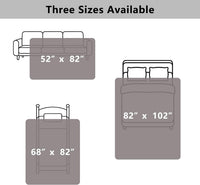Waterproof Couch Cover, Washable Dog & Pet Furniture Protector - Lightgrey+cream / 68x82 Inches - image 4