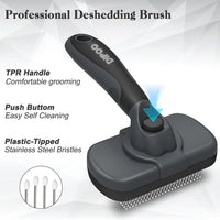 Dipoo Self Cleaning Shedding Brush - Grey - image 2