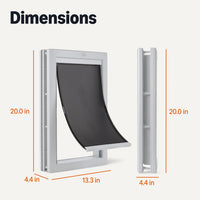 Amazon Basics Adjustable Plastic Dog and Cat Door - Large / adjustable Plastic door - image 2