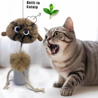 Cat Toys for Indoor Cats,Interactive Door Hanging Cat Toys Attached with Catnip/Feathers/Birds/Worm Toys for Cats/Kitten Toys(3 Pack)