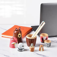 Russian Nesting Dolls, Bear Wooden Stacking Set - Bear - image 4