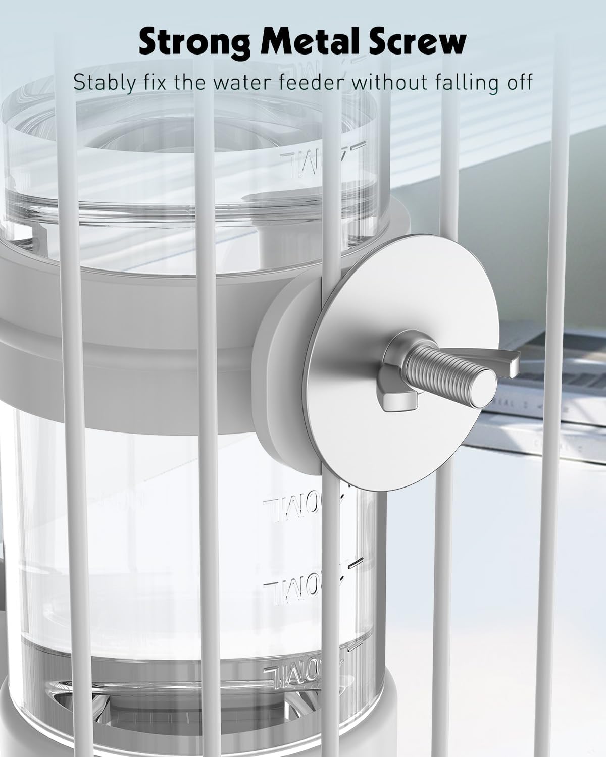 Pawfly 2 Pcs Bird Water Dispenser, Automatic Water Feeder - 2 PC / White&Green - image 3