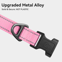 Joytale Reflective Dog Collar, Adjustable Neoprene Padded - X-Large (Pack of 1) / Pink - image 3