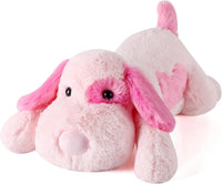 meowtastic Dog Weighted Stuffed Animals, Plush Pillow for Kids – Fun for Kids & Family - Pink Dog / Medium / Dog