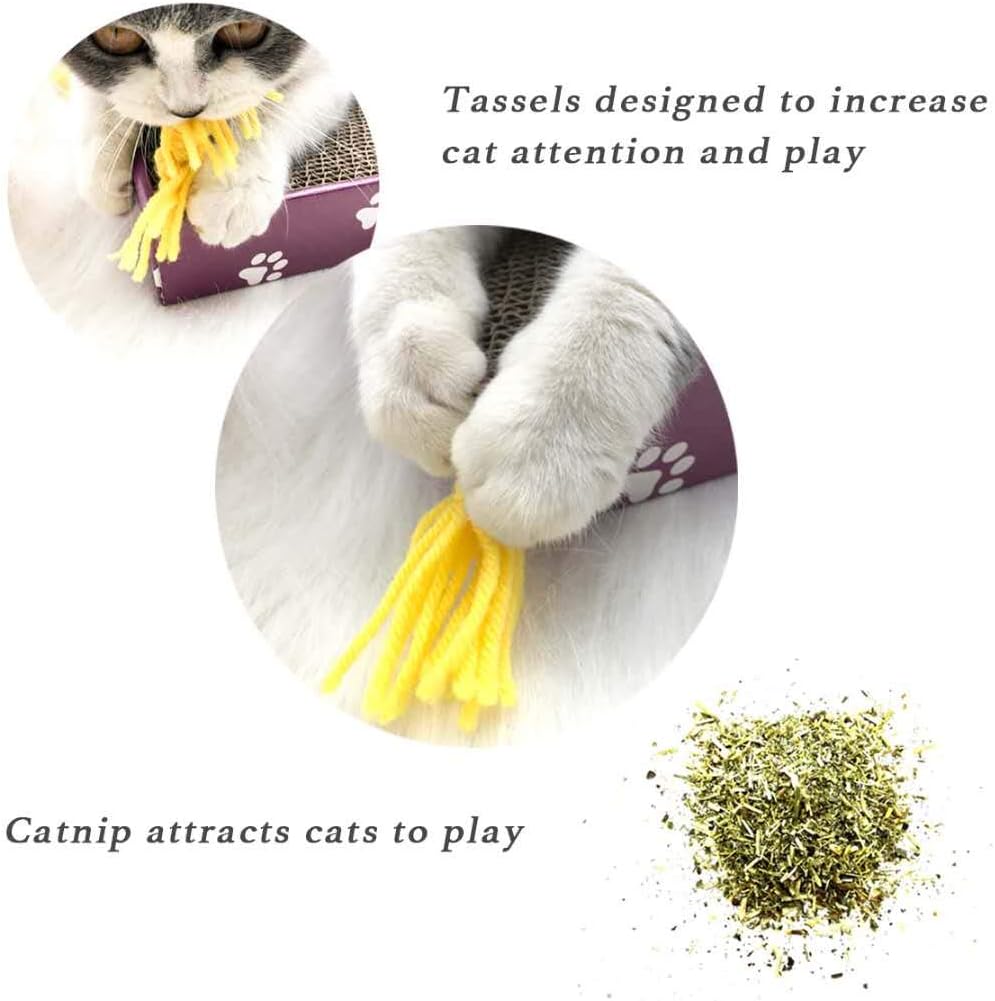 PEEKAB Cat Scratcher Cardboard Wide Scratching Board Reversible - XL-3pack - image 4