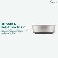 Nonslip Stainless Steel Dog Bowls, 3.8 US Cup Each - 2 Cup - image 4