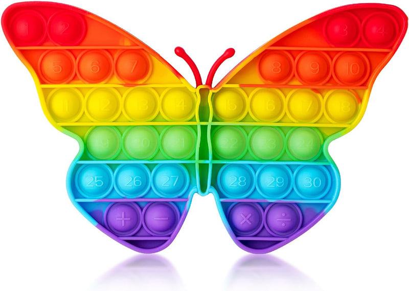 Mr. Pen, Pop Fidget Sensory Toys, Circle & Square Shapes - Butterfly / 1 Pack