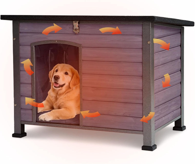 Large Outdoor Insulated Dog House Indestructible Dog Shelter