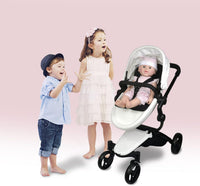 Anivia Stroller Toy Collection Doll Stroller Baby Doll Accessories - DA601T black - image 3