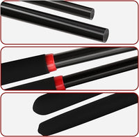 18-inch Horse Riding Crop 2-Piece Set, Black