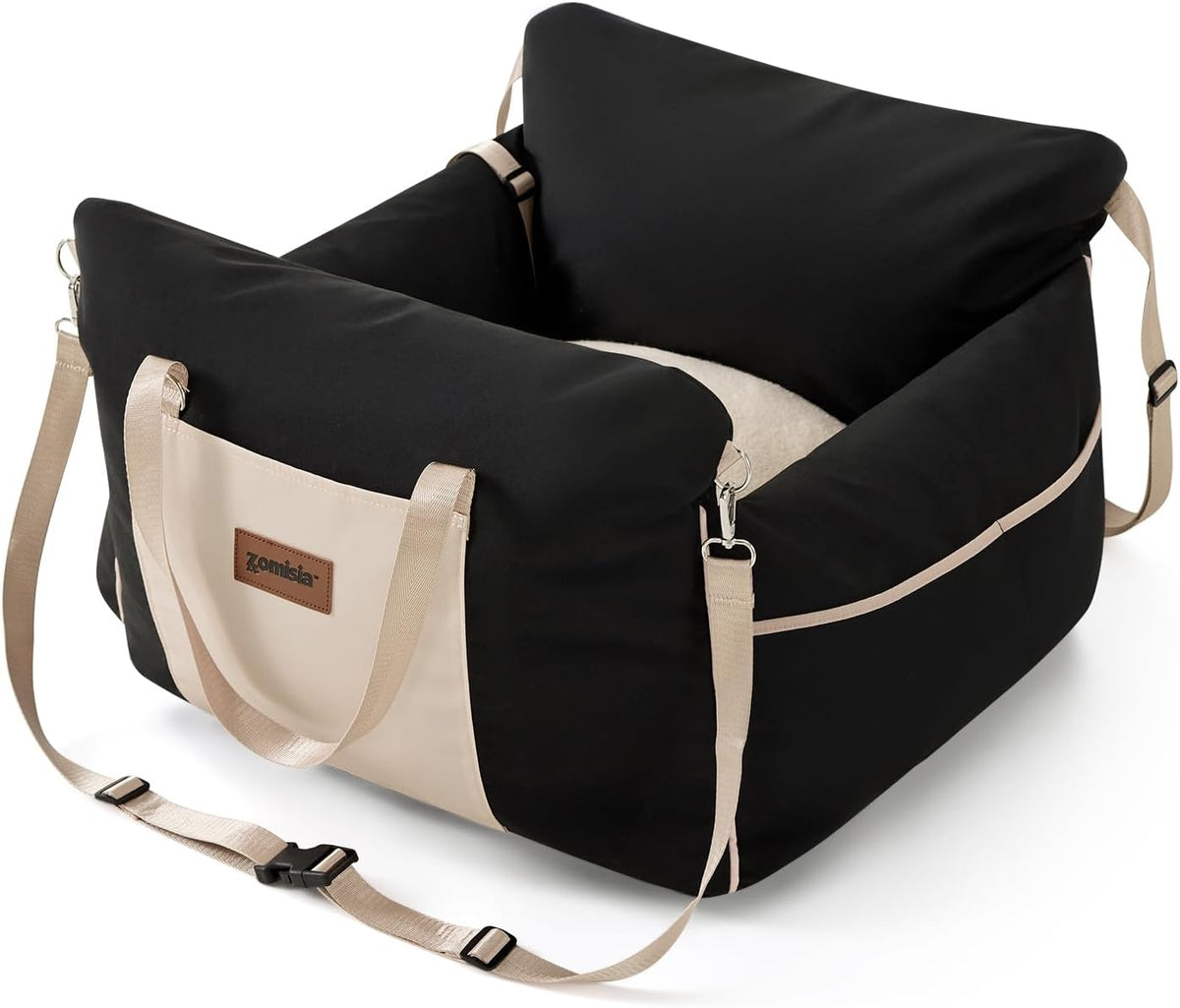 Dog Car Seat for Small Dogs - Black