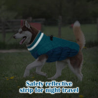 Dog Winter Jacket Cozy Reflective Waterproof Windproof Warm Pet - XX-Large / Dark Green - image 3