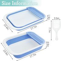 Fhiny Open Cat Litter Box - Blue-M / 1PCS - image 4