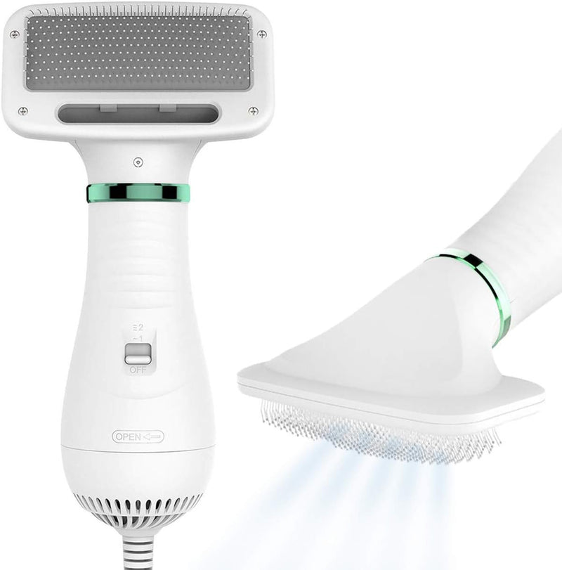 2-in-1 Dog Hair Dryer with Brush for Small Dogs and Cats
