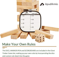 ApudArmis 60 Pcs Tumble Tower - Burlywood / M-Stack to 3.2 FT - image 3