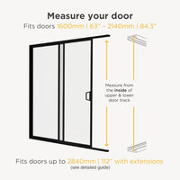 Hakuna Pets V2 Patio Pet Door Screen Insert Panel for Sliding Doors - Small / Silver - image 3