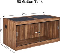 unipaws 110 Gallon Reptile Tank for Lizards - Walnut / 50 Gallon Tank - image 2