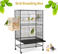 Bird Nest Box Parakeet Breeding Nest Box Bird Nest House Wooden - Large - image 3