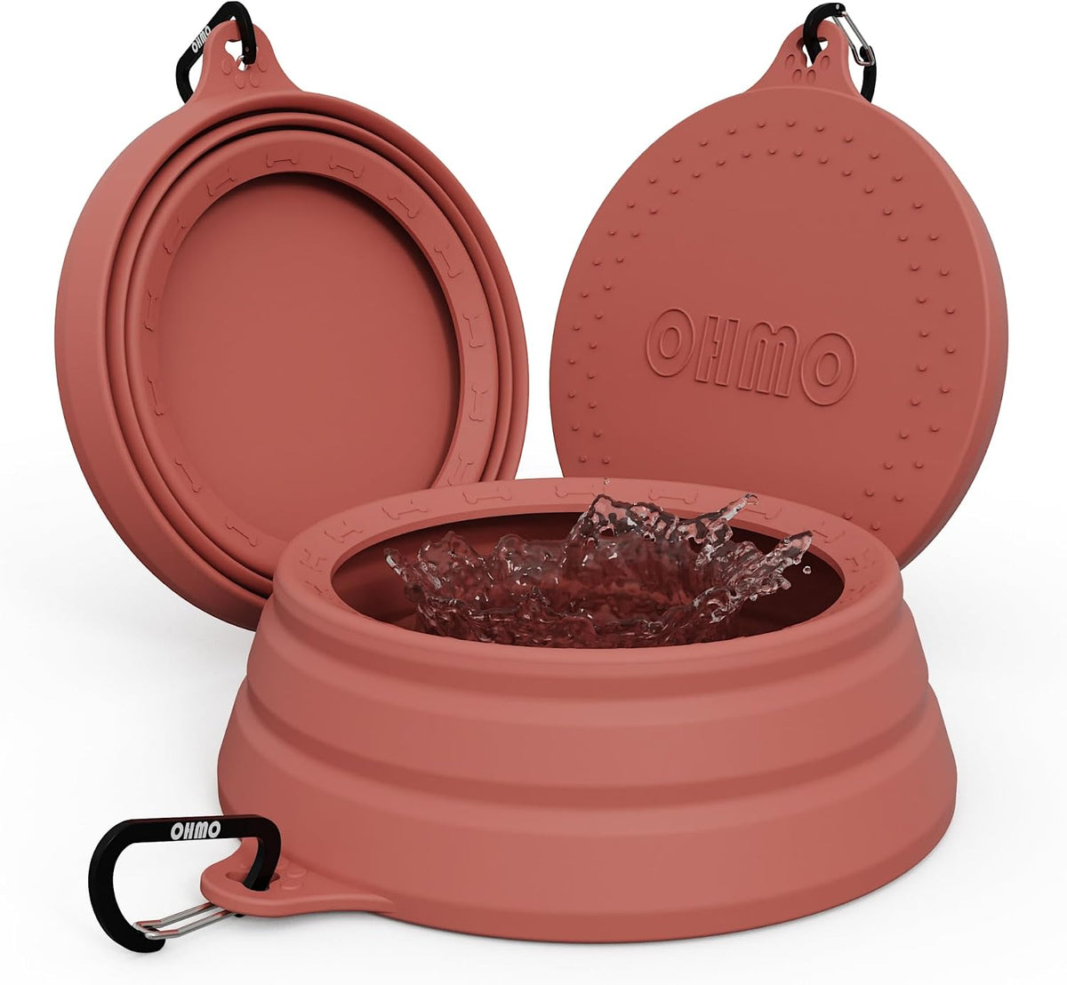 OHMO Spill Proof Collapsible Dog Bowl - 34oz / Erythrinus
