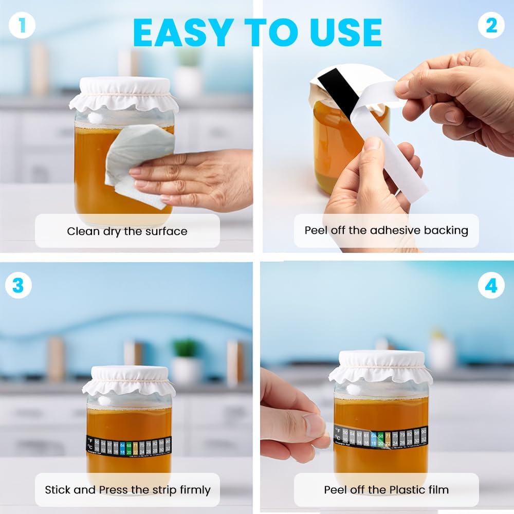 Horizontal Stick On Thermometer Strip - image 4
