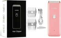 Dog Clippers,Quiet Washable USB Rechargeable Cordless Dog Grooming Kit,Electric Pets Hair Trimmers - Pink Clipper