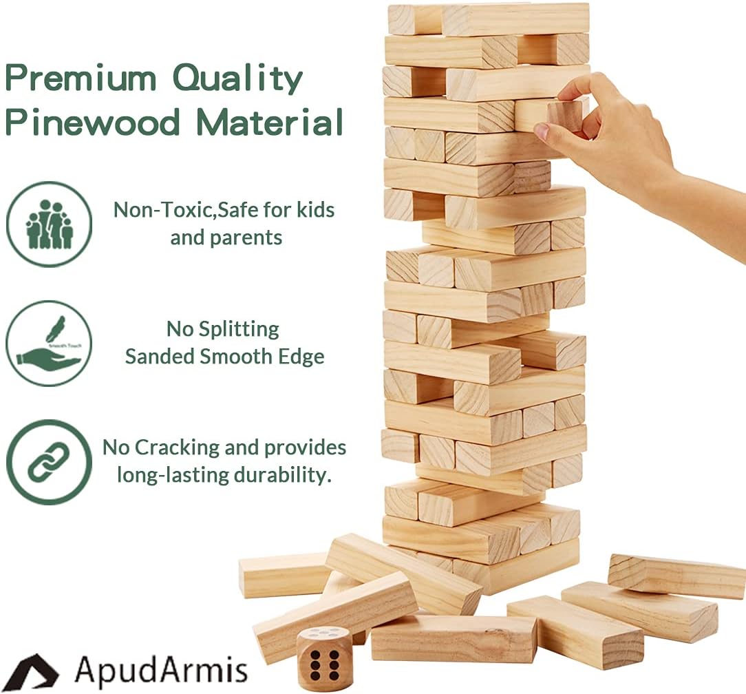 ApudArmis 60 Pcs Tumble Tower - Burlywood / M-Stack to 3.2 FT - image 2