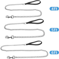 Chain Heavy Duty Metal Dog Leash - 5FTx3mm (20-100 lbs) - image 3