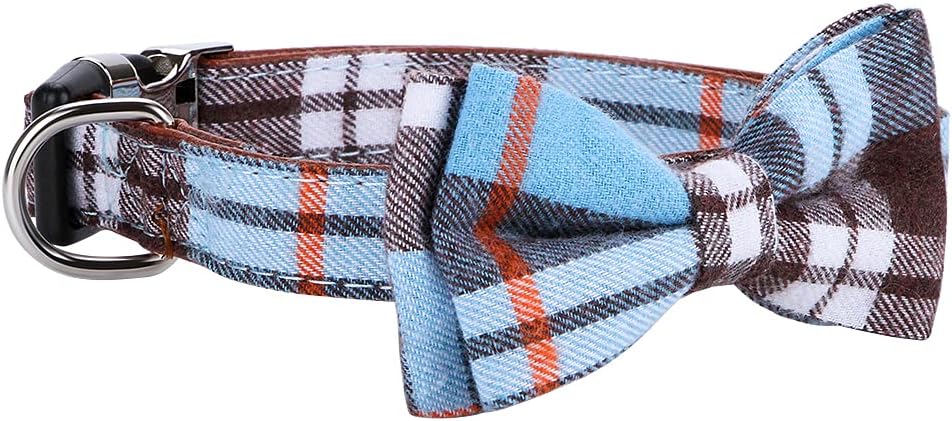 Faleela Soft &Comfy Bowtie Dog Collar - Small (Pack of 1) / Blue - image 3