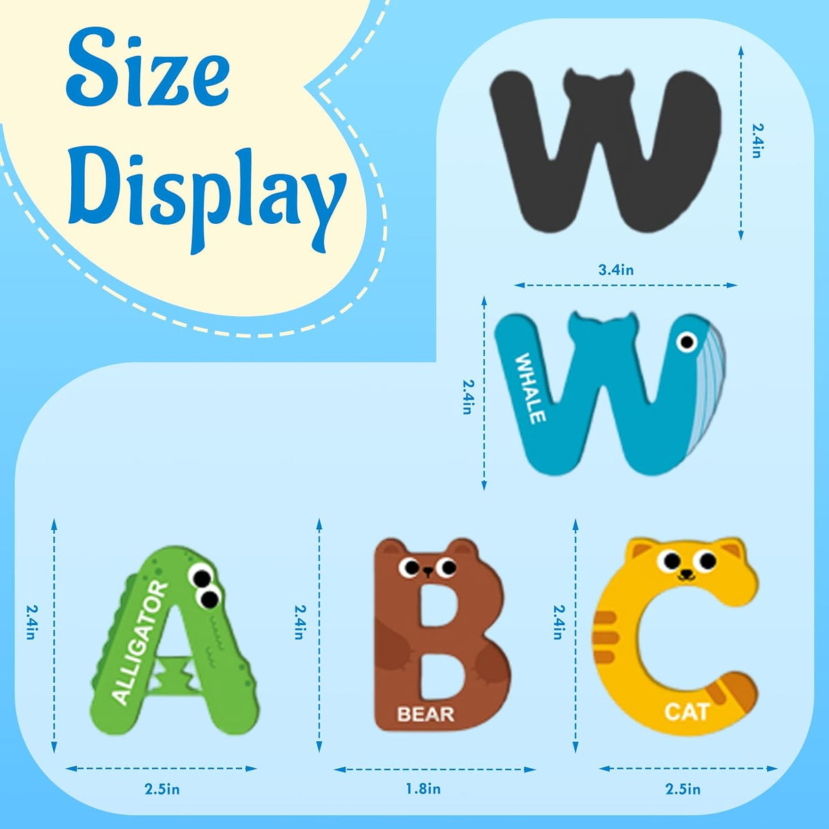 Magnetic Letters for Toddlers 1-3 - New Uppercase Letter - image 2