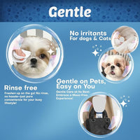 Pet Eye Wipes for Dogs | 3X Larger Unscented Hypoallergenic Gentle Eye Cleaner Wipes for Dogs & Cats | Pet Tear Stain Remover Wipes | 60 Count