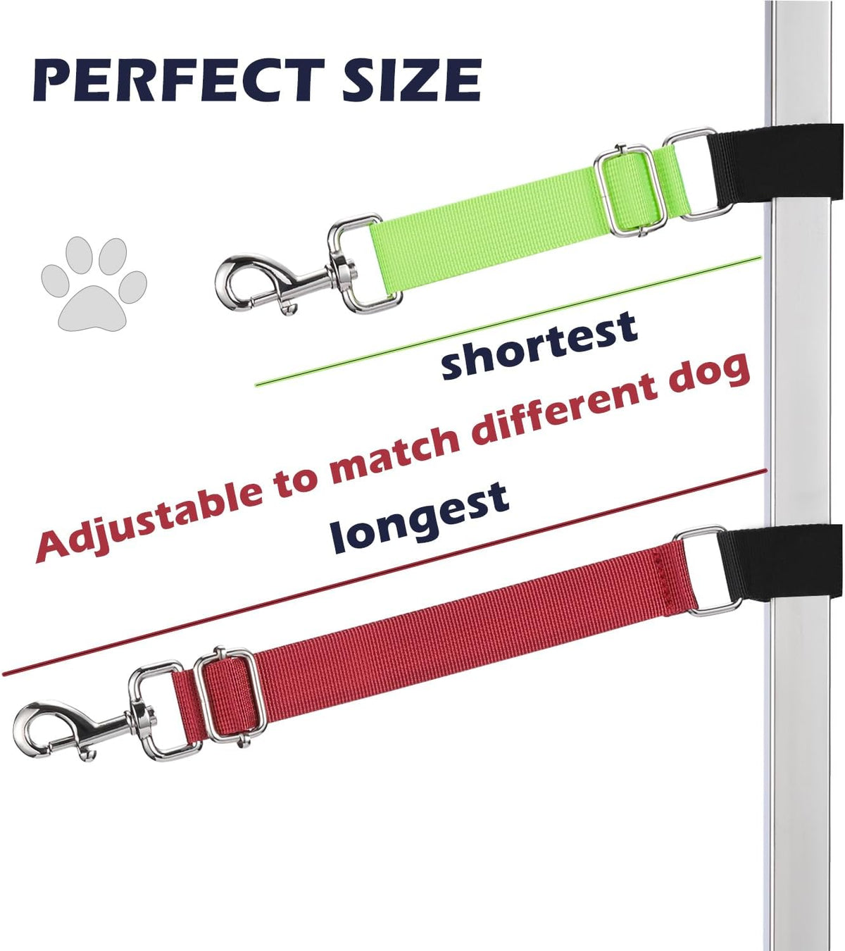 Pet Dog Grooming Arm Accessories - Red & Green - image 2