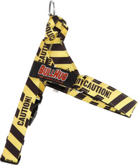 Adjustable Dog Harness, No Pull, No Choke, for English Bulldogs - CAUTION / Small - (Neck: 14" - 17" Chest: 19" - 24") - image 2